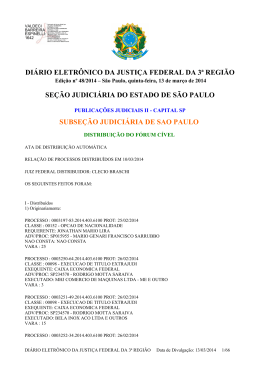 di&aacute;rio eletr&ocirc;nico da justi&ccedil;a federal da 3&ordf; regi&atilde;o se&ccedil;&atilde;o judici&aacute;ria do