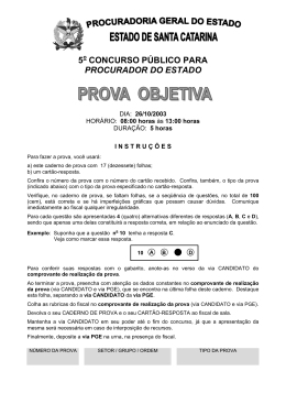 5o CONCURSO P&Uacute;BLICO PARA PROCURADOR DO ESTADO