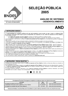 Prova - BNDES