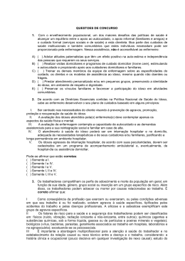 QUESTOES DE CONCURSO 1. Com o
