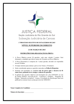 PROVA - DIREITO