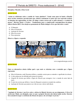 2&ordm; Per&iacute;odo de DIREITO - Prova institucional 2 &ndash; 2014/2