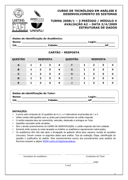 Simulado de Biologia