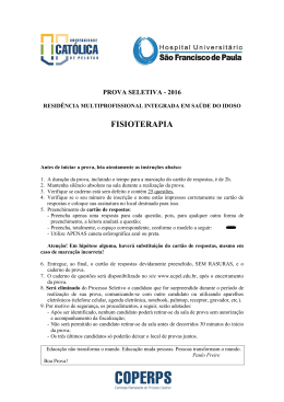 prova fisioterapia