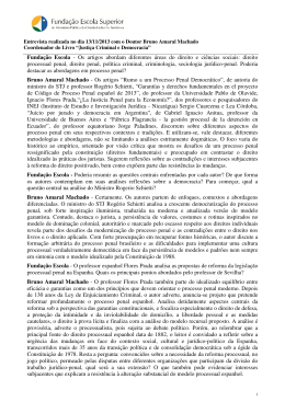 Acompanhe aqui entrevista com o professor Dr. Bruno