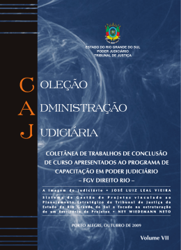 OLEÇÃO DMINISTRAÇÃO UDICIÁRIA