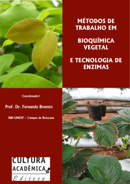 métodos de trabalho em bioquímica vegetal e tecnologia de enzimas