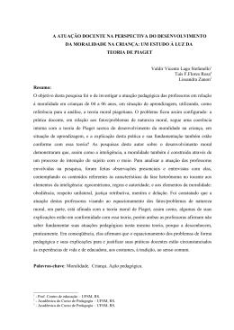 a atua&ccedil;&atilde;o docente na perspectiva do desenvolvimento