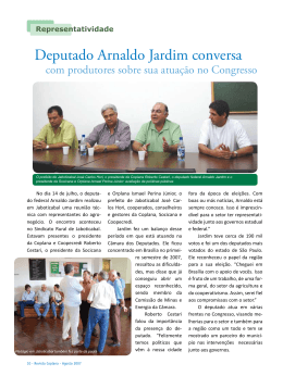 Deputado Arnaldo Jardim Conversa com produtores