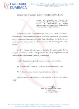 GUAIRACA - Faculdade Guairac&aacute;