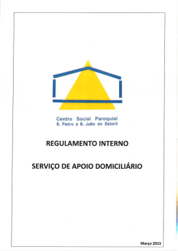 regulamento interno serviço de apoio domiciliário