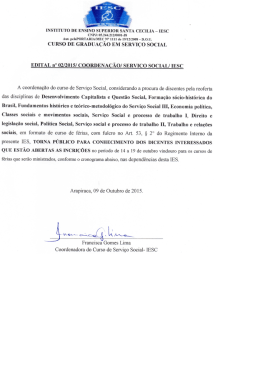 INSTITUTO DE ENSINO SUPERIOR SANTA CECILIA ~ IESC cNPJz