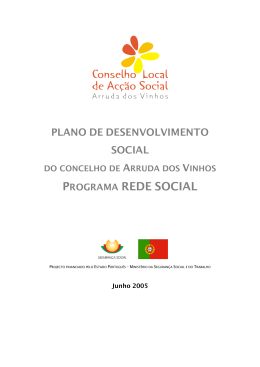 programa rede social - Câmara Municipal de Arruda dos Vinhos