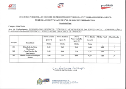 resultado final servi&ccedil;o social