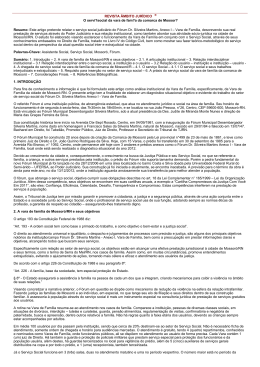 Resumo: Este artigo pretende relatar o servi