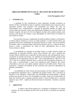 Leite do Sudeste do Par&aacute; - Superintend&ecirc;ncia do Desenvolvimento