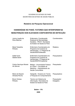 HANSEN&Iacute;ASE NO PAR&Aacute;: FATORES QUE INTERFEREM NA