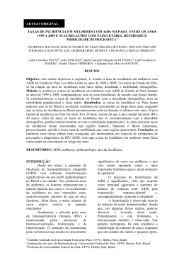 artigo original taxas de incid&ecirc;ncia em mulheres com aids no par&aacute;