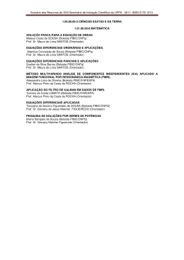 Sum&aacute;rio - pibic - Universidade Federal do Par&aacute;