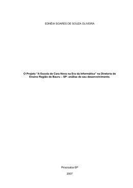 EDN&Eacute;IA SOARES DE SOUZA OLIVEIRA O Projeto &ldquo;A