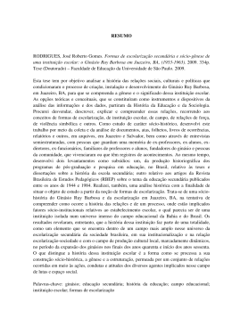 RESUMO RODRIGUES, Jos&eacute; Roberto Gomes. Formas de