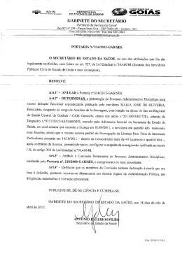 GABINETE DO SECRETARIO