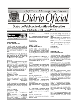 Diário Oficial 348 - Prefeitura Municipal de Laguna