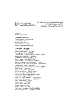 estado do rio grande do sul secretaria da sa&uacute;de escola de sa&uacute;de