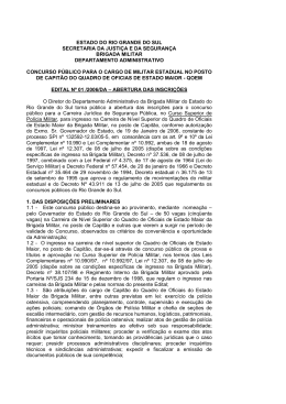 ESTADO DO RIO GRANDE DO SUL SECRETARIA
