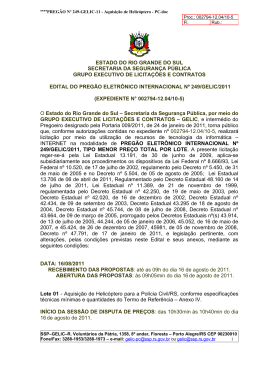 ESTADO DO RIO GRANDE DO SUL SECRETARIA