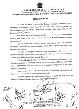 GOVERNO DO ESTADO DE MATO GROSSO DO SUL Secretaria de
