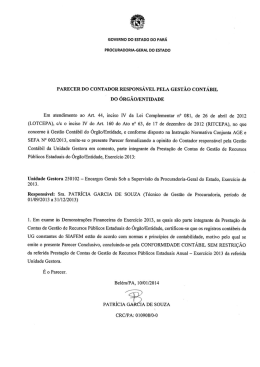 PARECER CONTADOR RESPONSAVEL