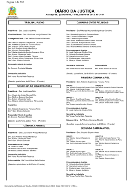 Diário da Justiça de Sergipe - Tribunal de Justiça de Sergipe