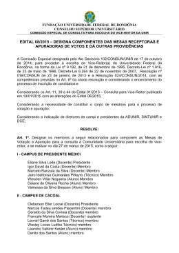 edital 08/2015 - Elei&ccedil;&atilde;o Vice-reitoria