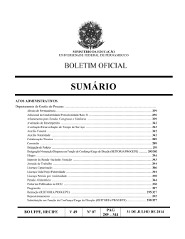 Julho - Universidade Federal de Pernambuco