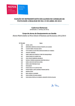 Doutoramento Gest&atilde;o