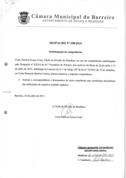 edital n.º 185 - Câmara Municipal do Barreiro