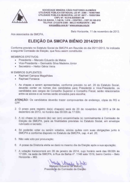 SOCIEDADE MINEIRA C&Atilde;ES PASTORES ALEM&Atilde;ES UTILIDADE