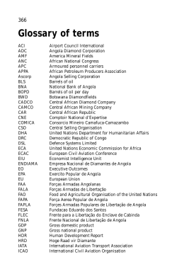 Glossary of terms