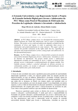 A Extens&atilde;o Universit&aacute;ria e sua Repercuss&atilde;o Social: o