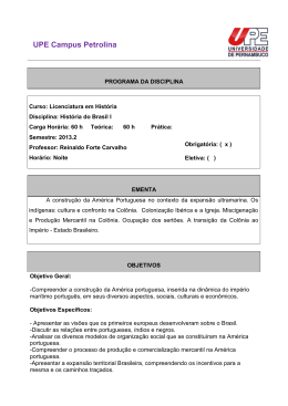 Hist&oacute;ria do Brasil I