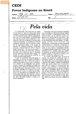 Íntegra da notícia. - Povos Indígenas no Brasil