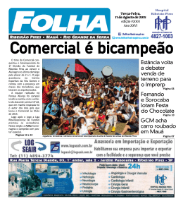 Edi&ccedil;&atilde;o: 2003 De - Folha Ribeir&atilde;o Pires