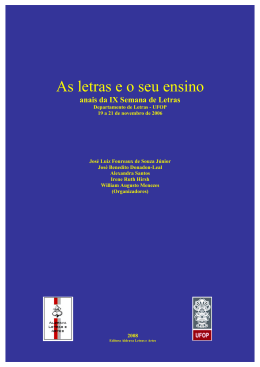 Anais IX Semana de Letras - Instituto de Ciências Humanas e Sociais