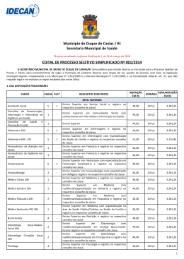 Edital de Duque de Caxias consolidado em 18 03 2014
