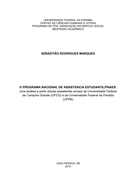 SEBASTI&Atilde;O RODRIGUES MARQUES O PROGRAMA