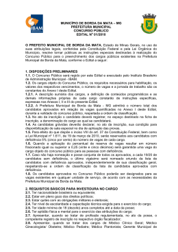 Documenta&ccedil;&atilde;o do Concurso