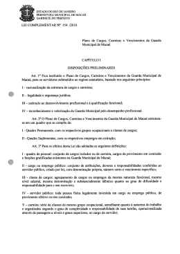 LCM n&ordm; 154 - Sindicato dos Servidores P&uacute;blicos de Maca&eacute;