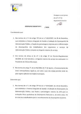 Diferenciação de Desempenhos 2010