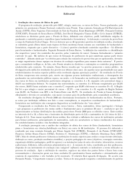 Editorial - Sociedade Brasileira de Física